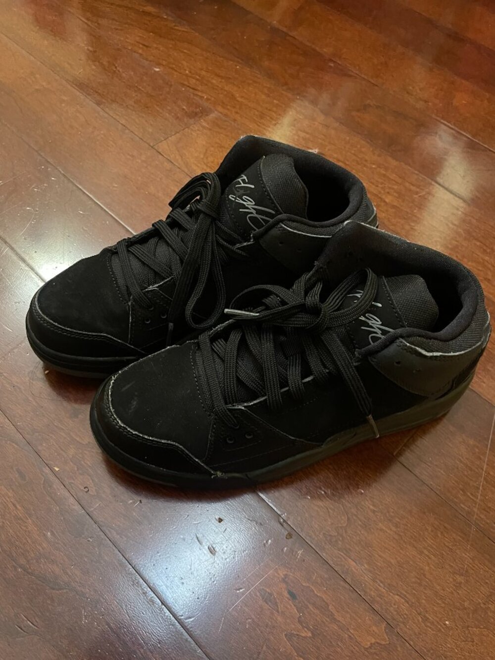 Nike Jordan Flight Origin BP Black Youth Size 3Y Sneakers - Picture 3 of 7